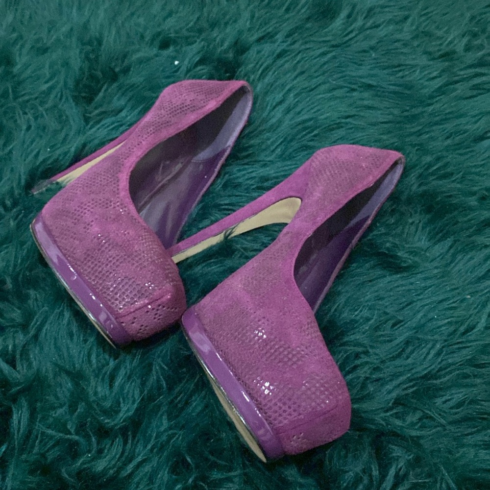 Purple heels by Madonna barely worn